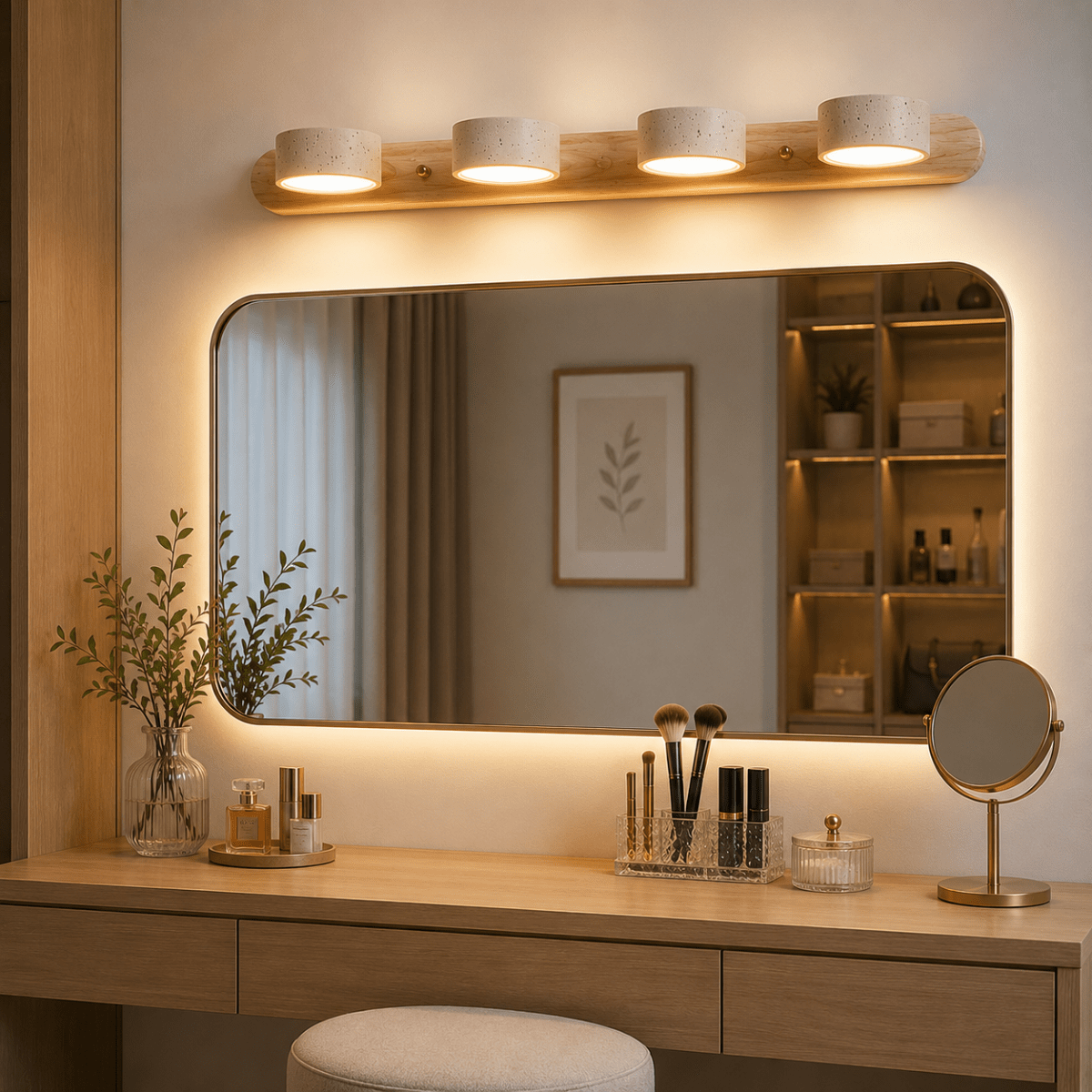 Modern LED Wall Light with Dual Lamps