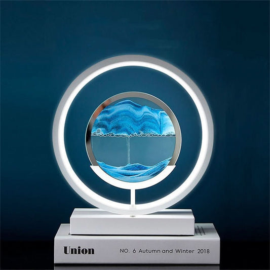 3D USB Charging LED Sand Art Table Lamp