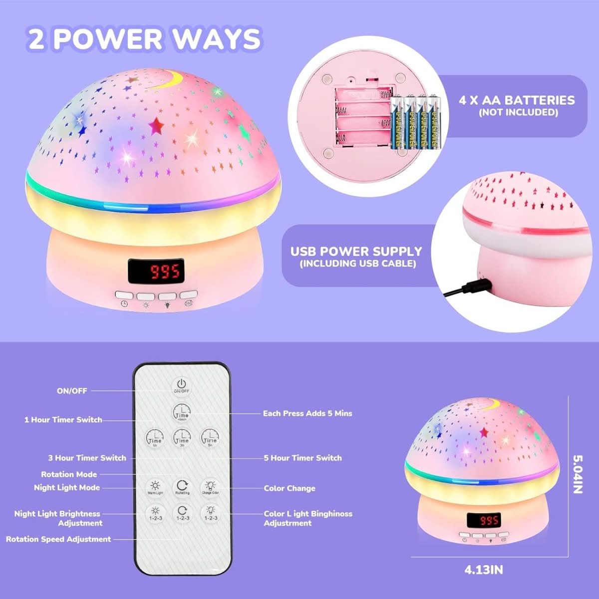Star Galaxy Projector Night Light