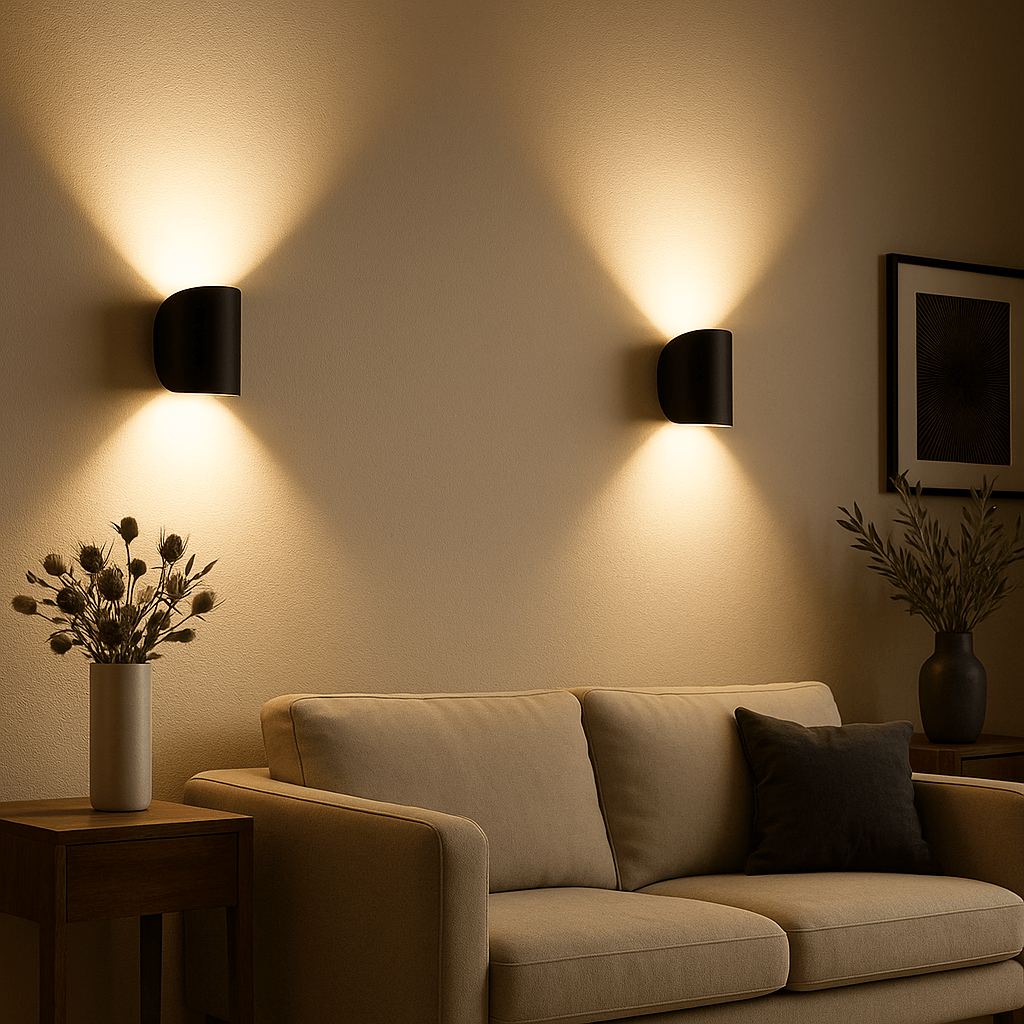 Modern Dual Beam Wall Light