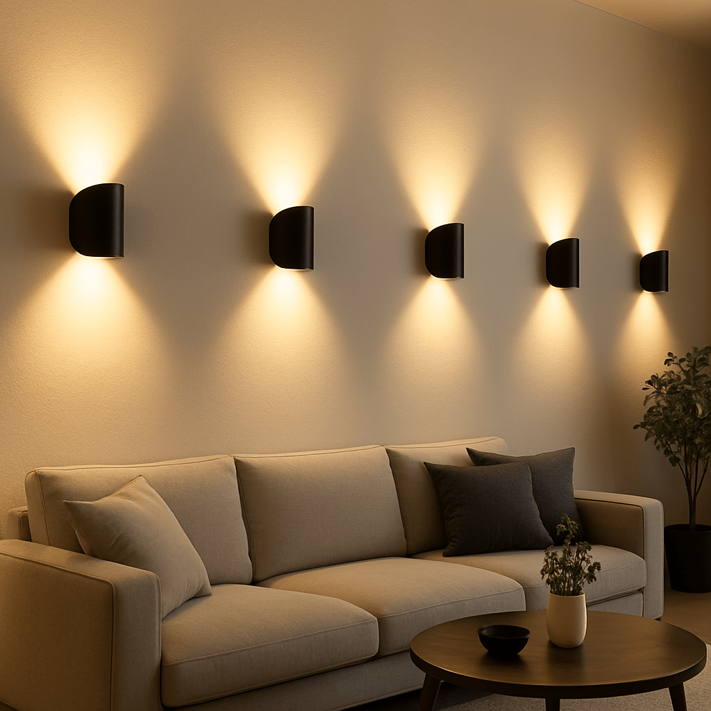 Modern Dual Beam Wall Light