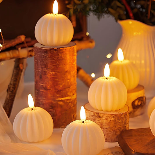 Pumpkin LED Flameless Candles