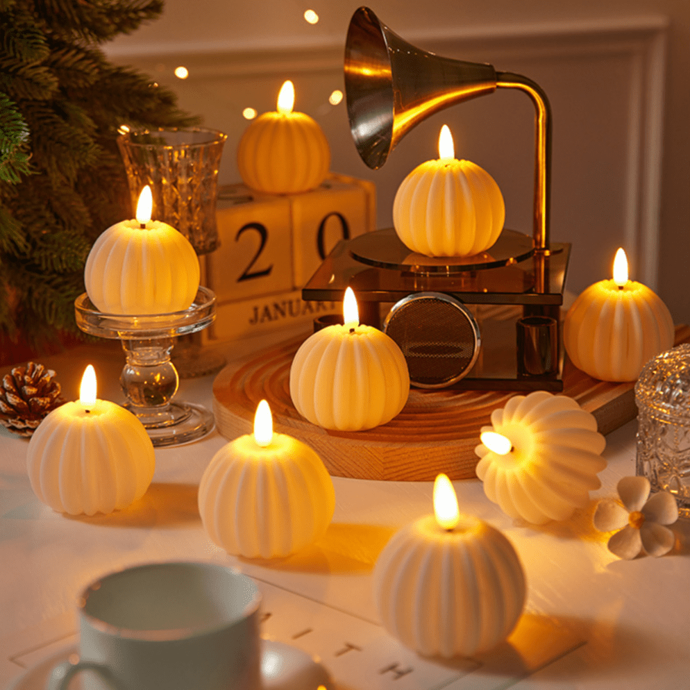 Pumpkin LED Flameless Candles