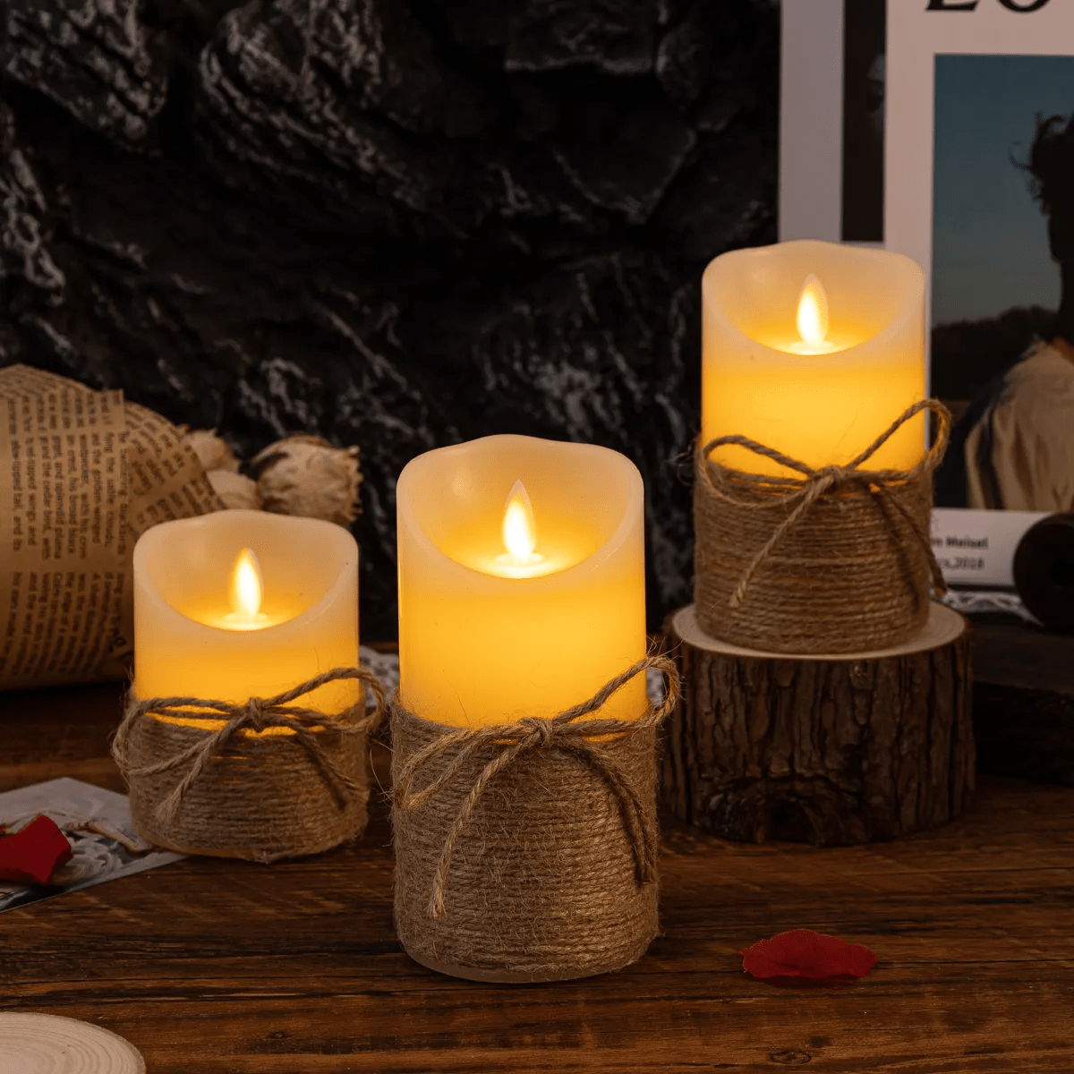 Pumpkin LED Flameless Candles