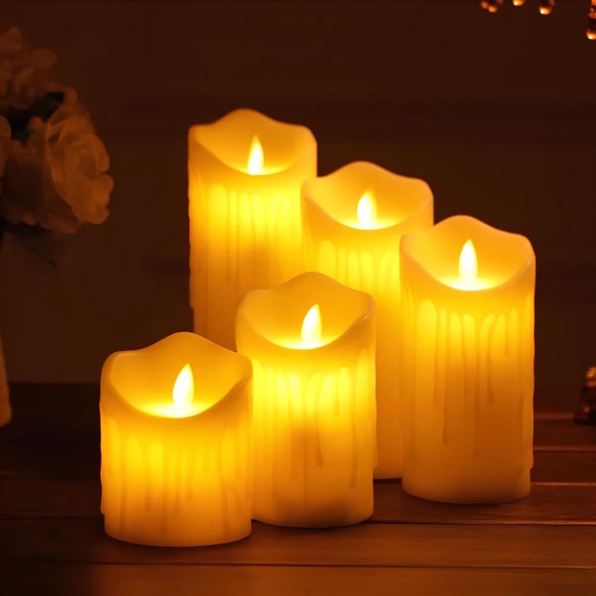 Pumpkin LED Flameless Candles