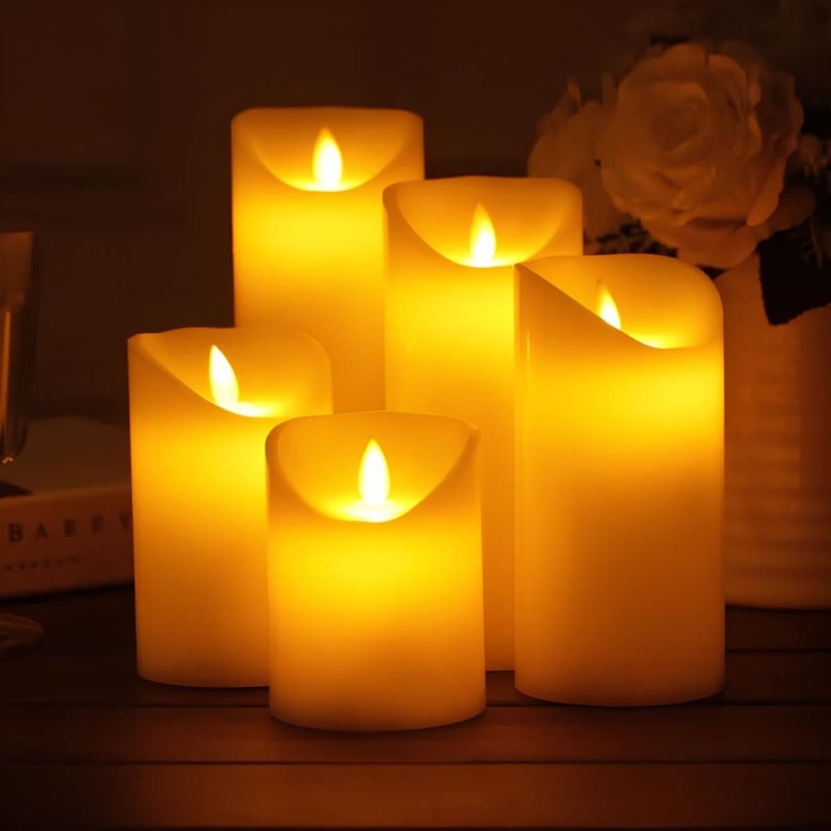 Pumpkin LED Flameless Candles