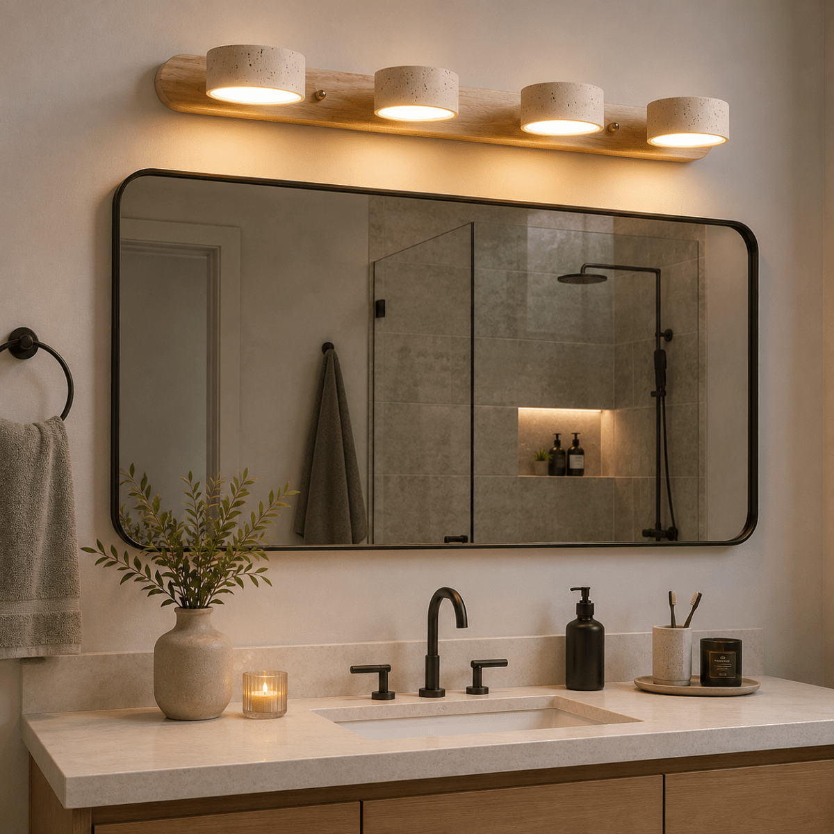 Modern LED Wall Light with Dual Lamps
