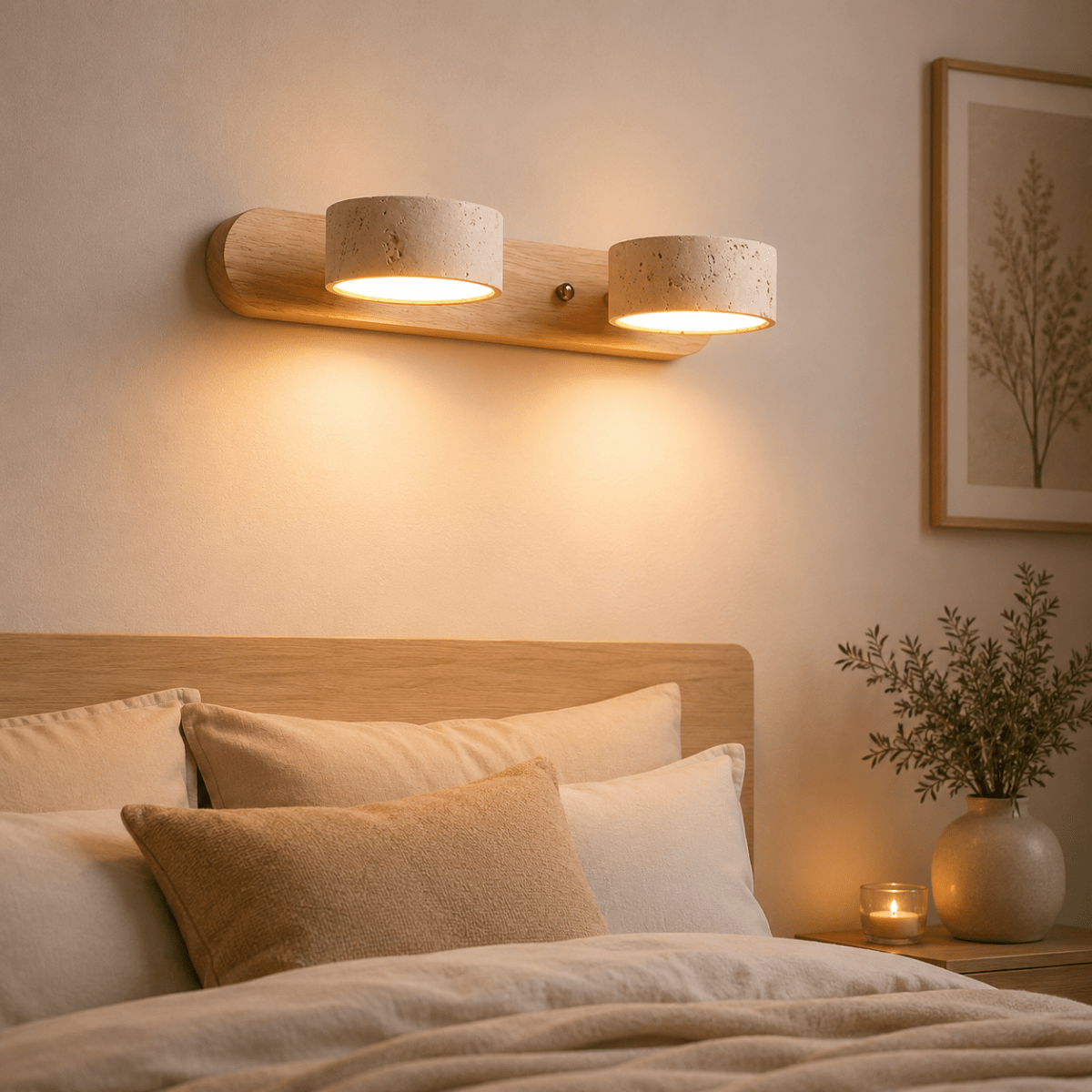 Modern LED Wall Light with Dual Lamps