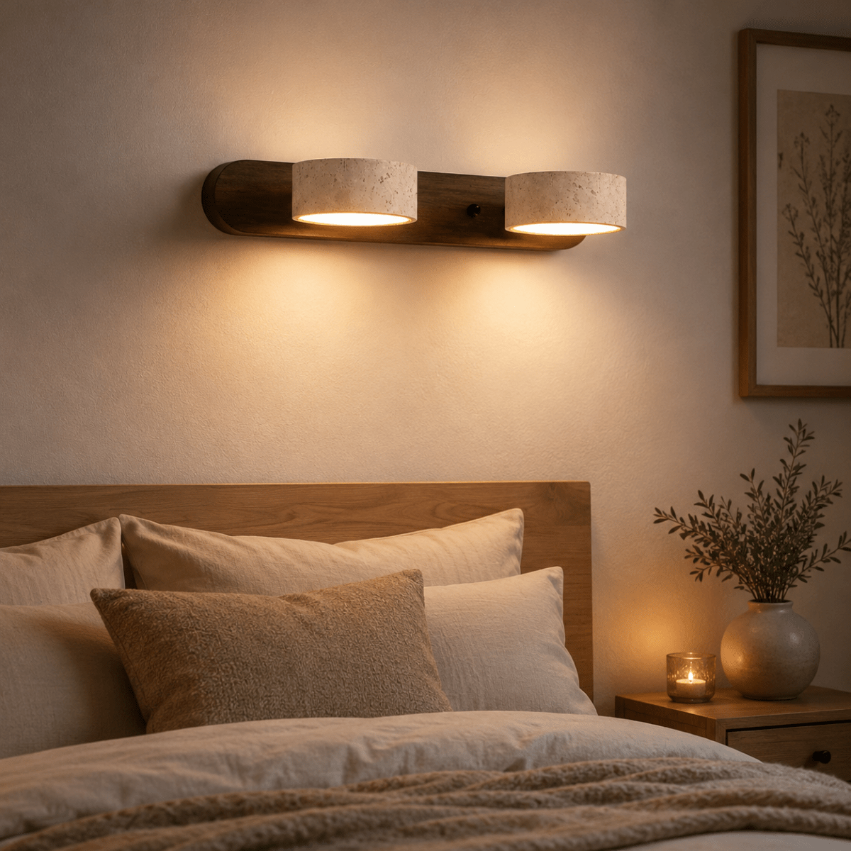 Modern LED Wall Light with Dual Lamps