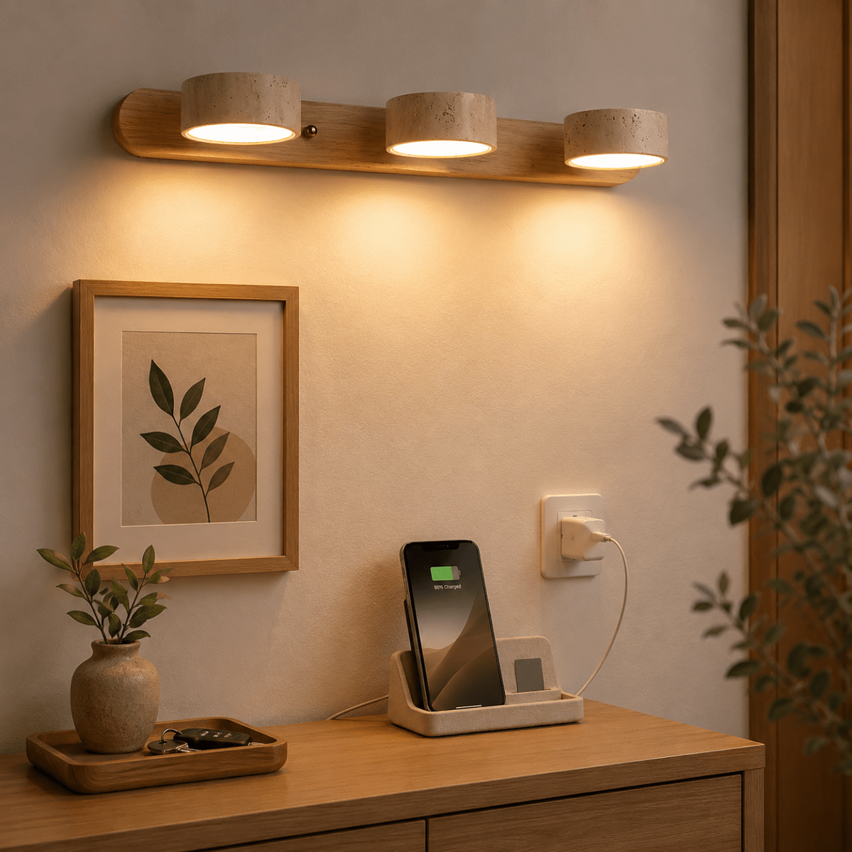 Modern LED Wall Light with Dual Lamps