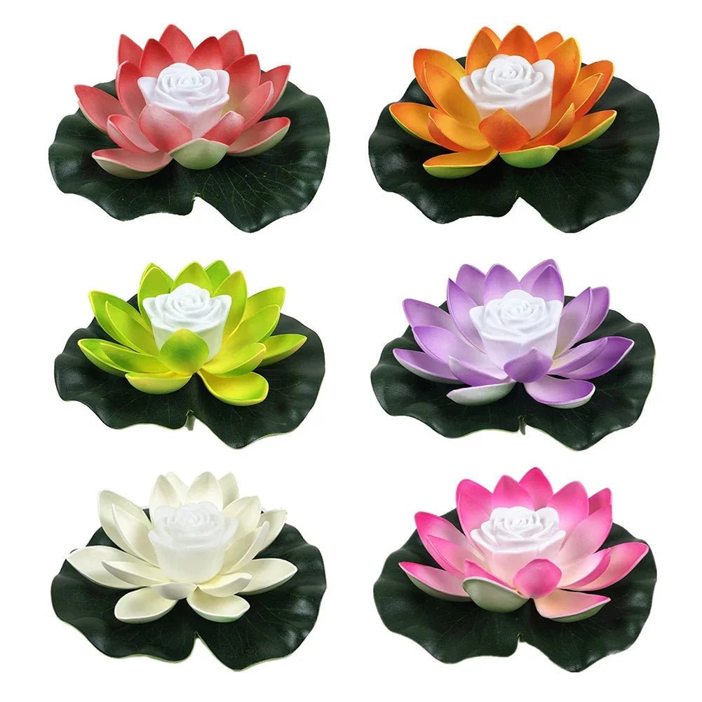Floating LED Floral Pond Light