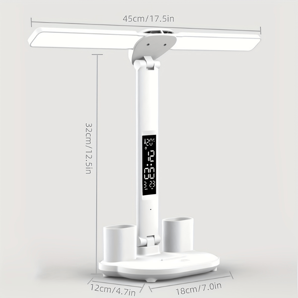 Dual-Head Touch Control LED Desk Lamp