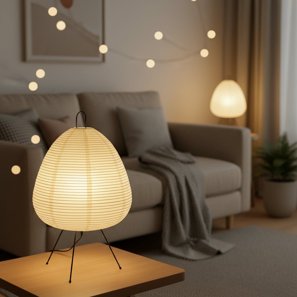 LED Rice Paper Table Lamp