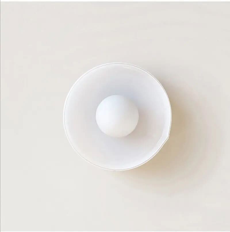 Modern Flush Mount Ceiling Light with Wide Dome Shade