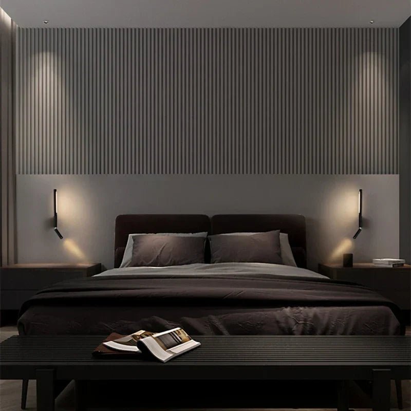 2-in-1 LED Bedside Wall Light with Adjustable Reading Spotlight