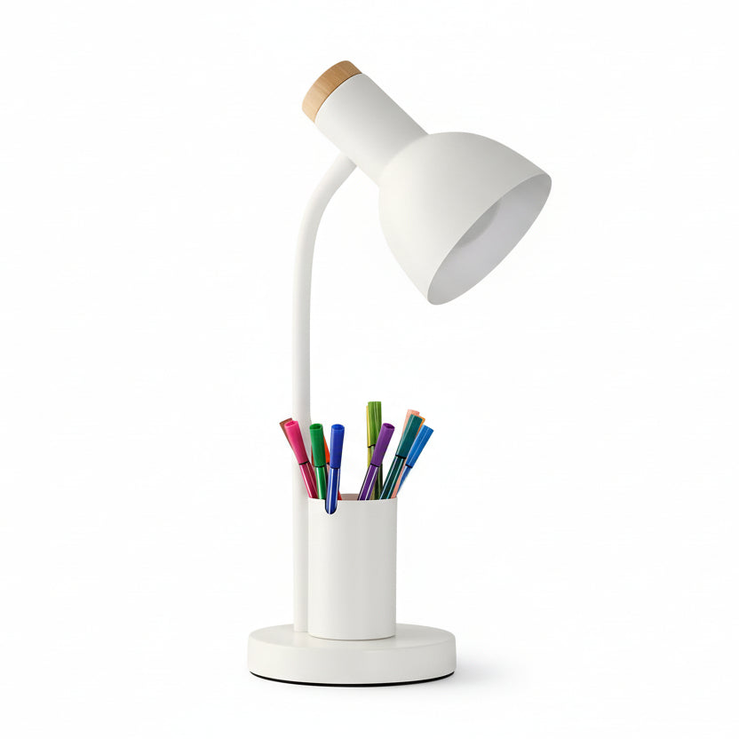 Adjustable Desk Lamp with Pen Holder