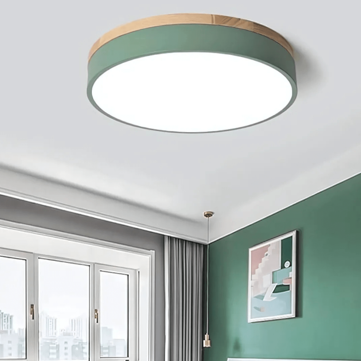 Modern LED Flush Mount Round Ceiling Light