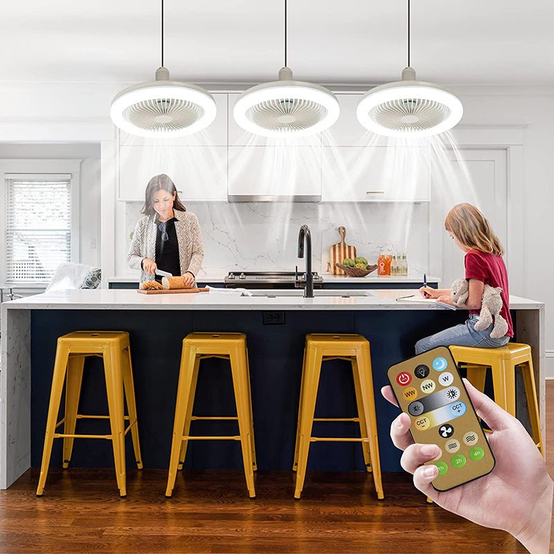 LED Ceiling Fan with Light & Remote Control