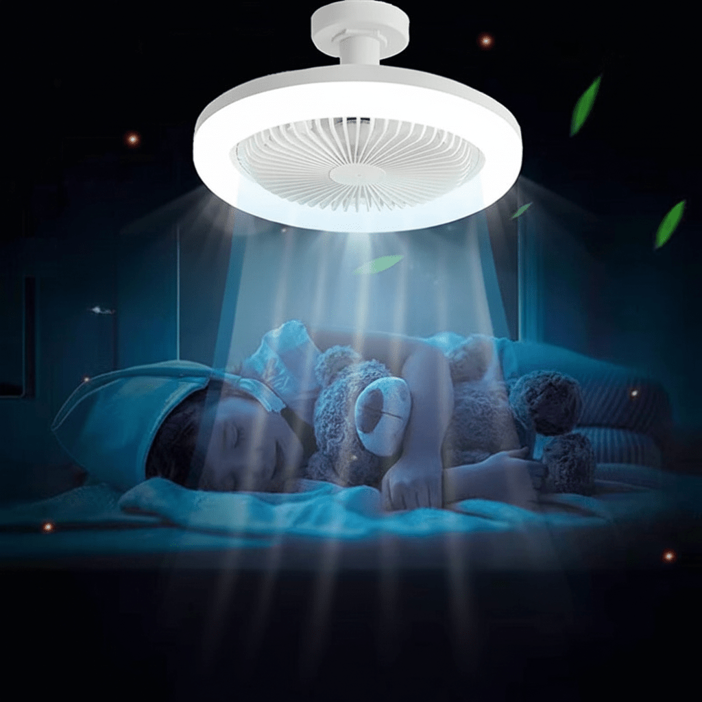 LED Ceiling Fan with Light & Remote Control