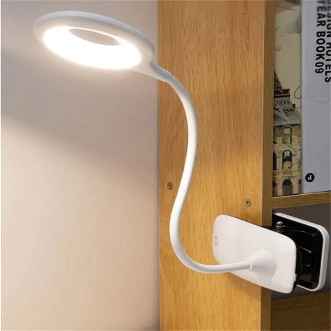 Clip-On LED Desk Lamp with Flexible Gooseneck