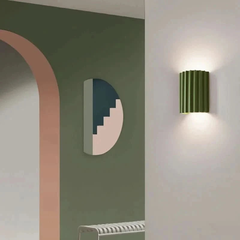 Modern Ribbed Up & Down Wall Light