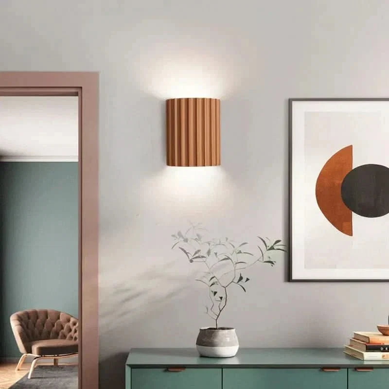 Modern Ribbed Up & Down Wall Light