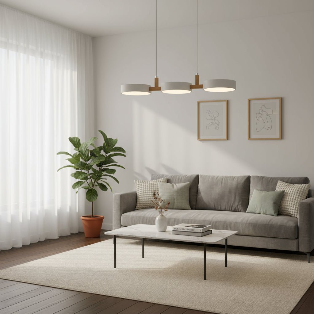 Modern 3-Light Linear Pendant Light