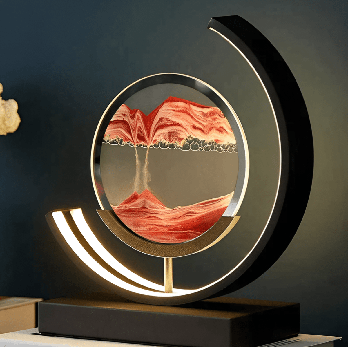 LED Moving Sand Art Table Lamp