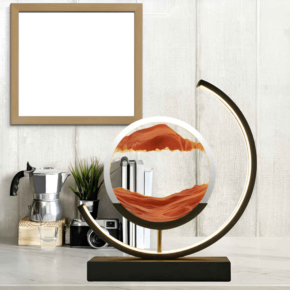 LED Moving Sand Art Table Lamp
