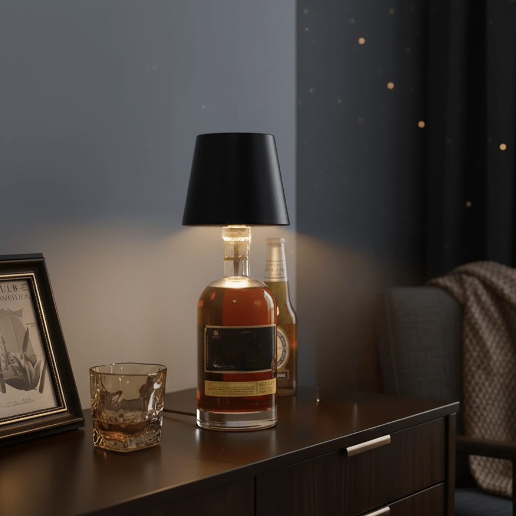 Modern Bottle Base Table Lamp