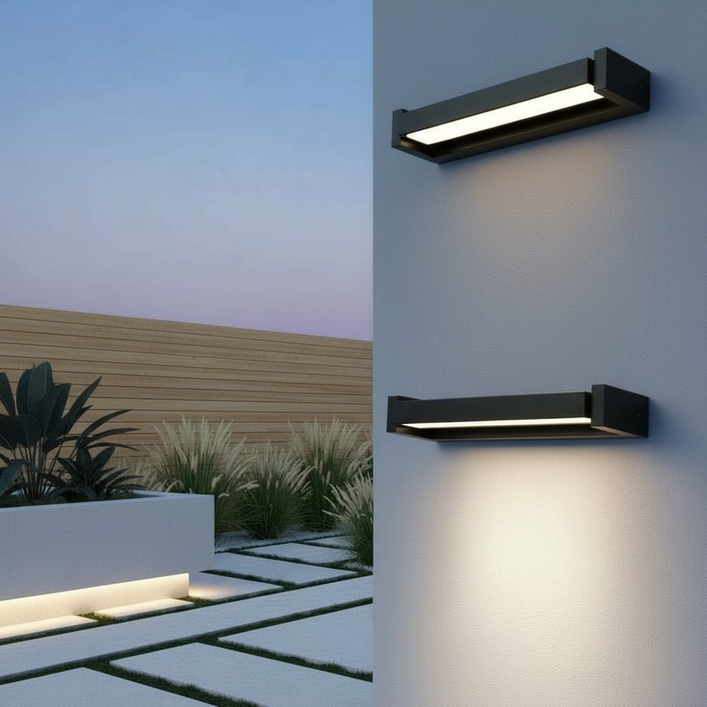 Modern Slim Linear Outdoor LED Wall Light