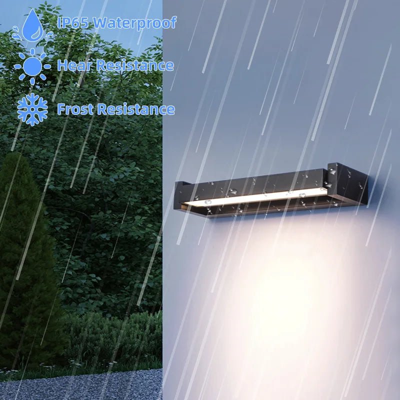 Modern Slim Linear Outdoor LED Wall Light