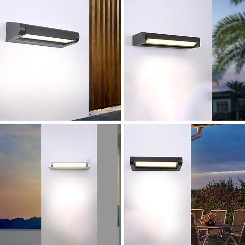 Modern Slim Linear Outdoor LED Wall Light