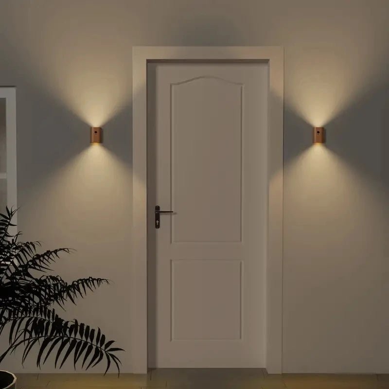Motion Sensor Modern Dual Beam Wall Light