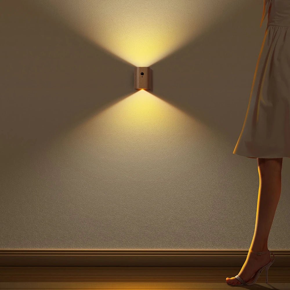 Motion Sensor Modern Dual Beam Wall Light