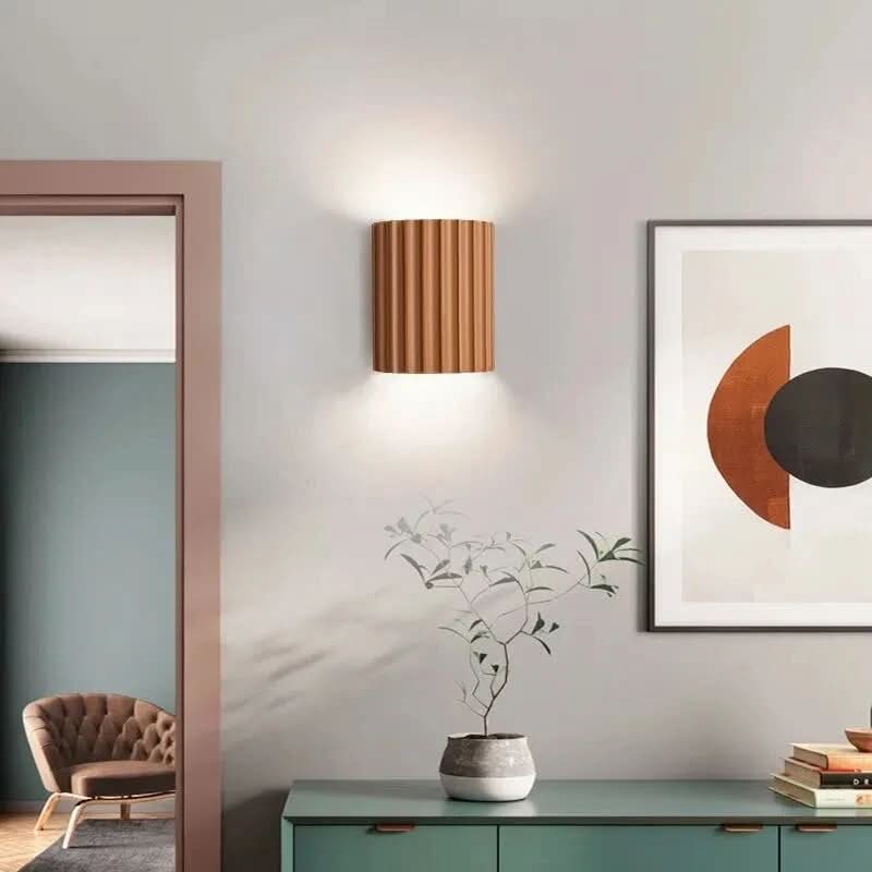 Modern Ribbed Up & Down Wall Light